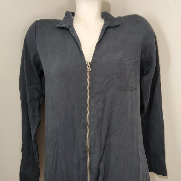 SMASH + TESS Barely Black Coveralls Tencel Romper Jumpsuit S - Picture 6 of 15